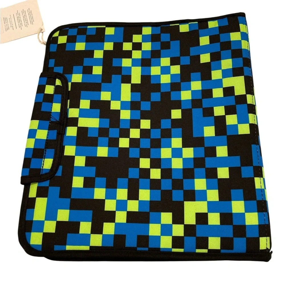 Pottery Barn Teen Recycled Gear Up Collection Neon Pixel Homework Holder
